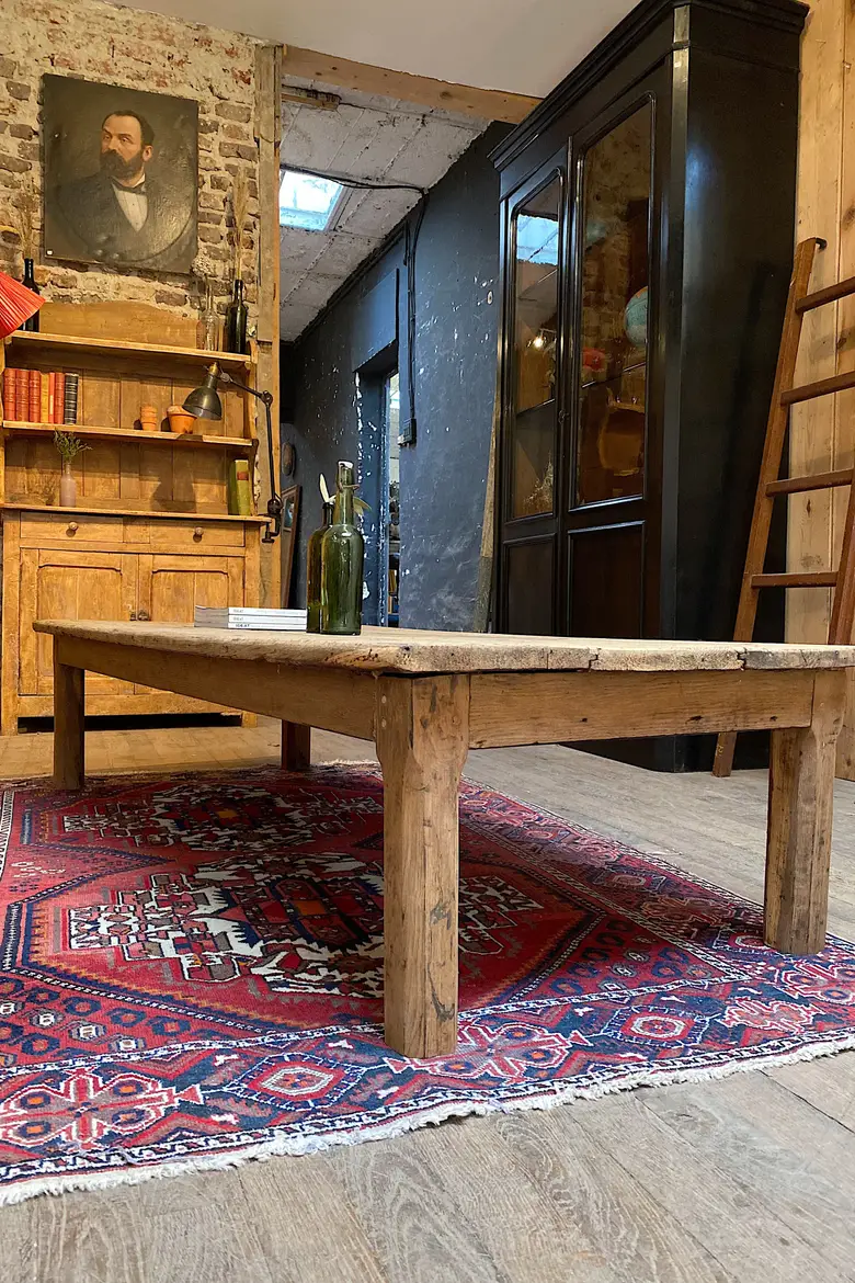 Table basse en chêne Début XXème