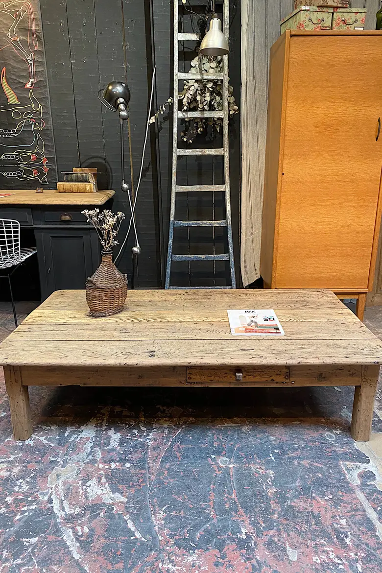 Table basse en chêne Début XXème