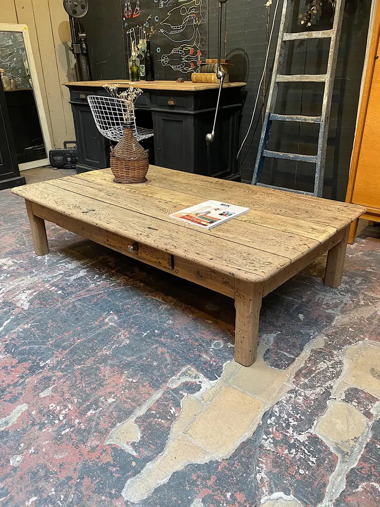Table basse en chêne Début XXème
