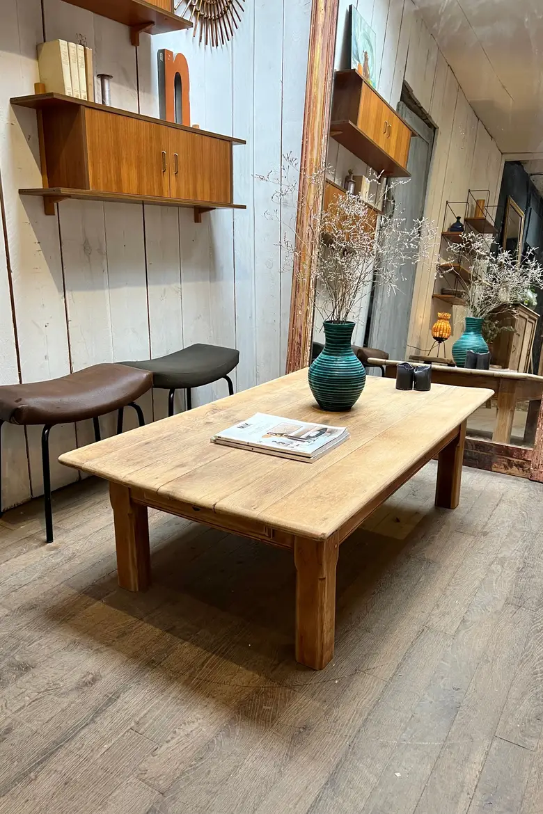 Table basse en chêne Début XXème