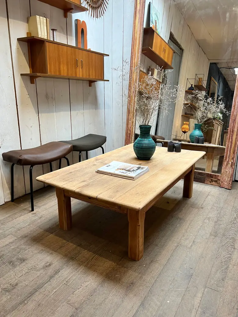 Table basse en chêne Début XXème