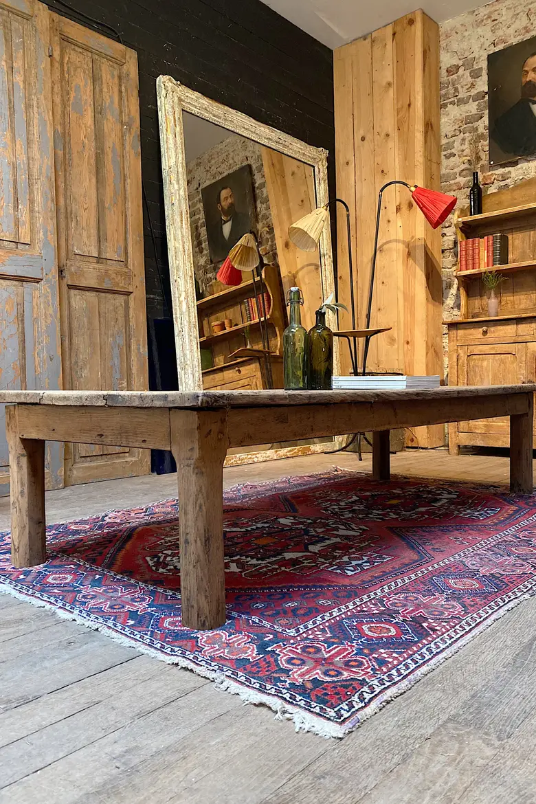 Table basse en chêne Début XXème