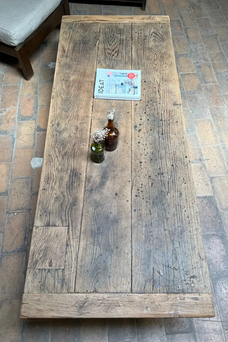 Table basse en chêne XIXème