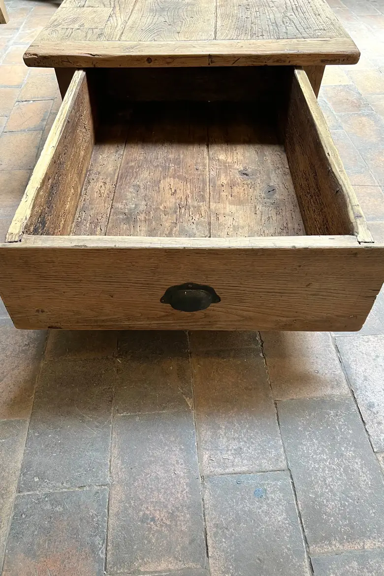 Table basse en chêne XIXème