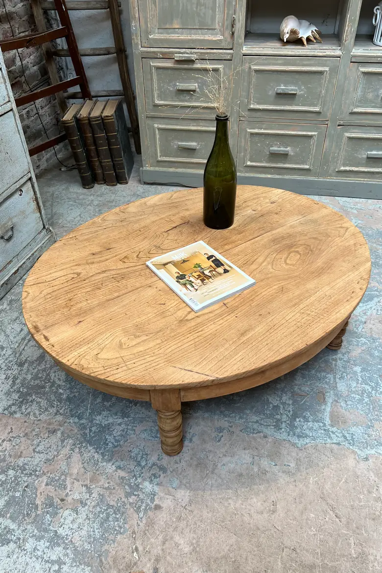 Table basse en orme Début XXème