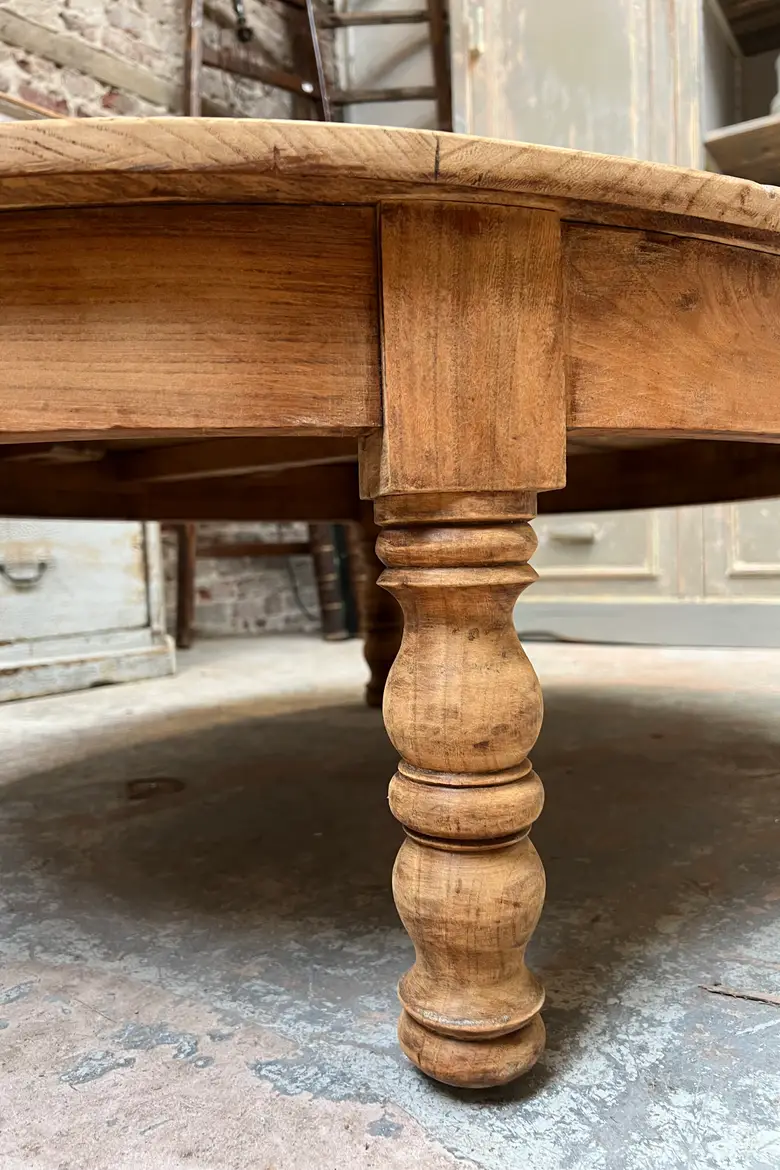 Table basse en orme Début XXème