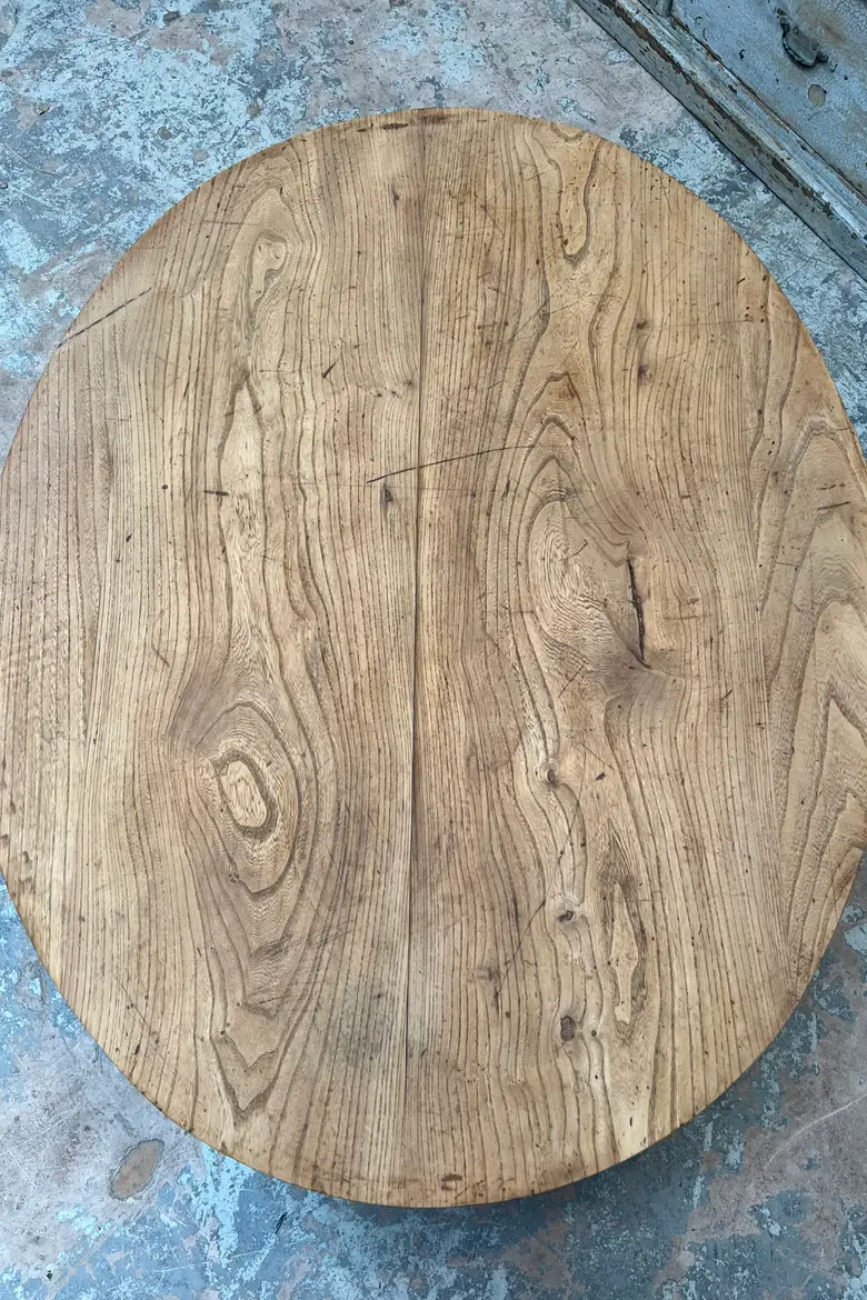 Table basse en orme Début XXème