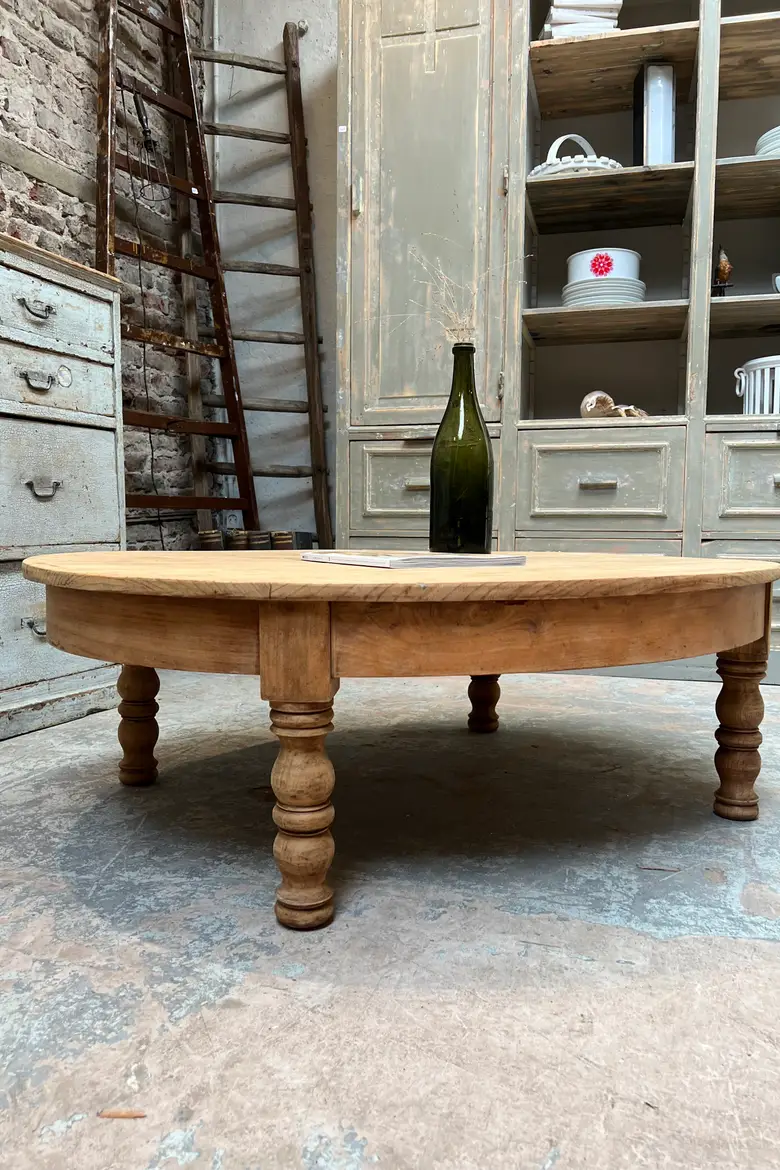 Table basse en orme Début XXème
