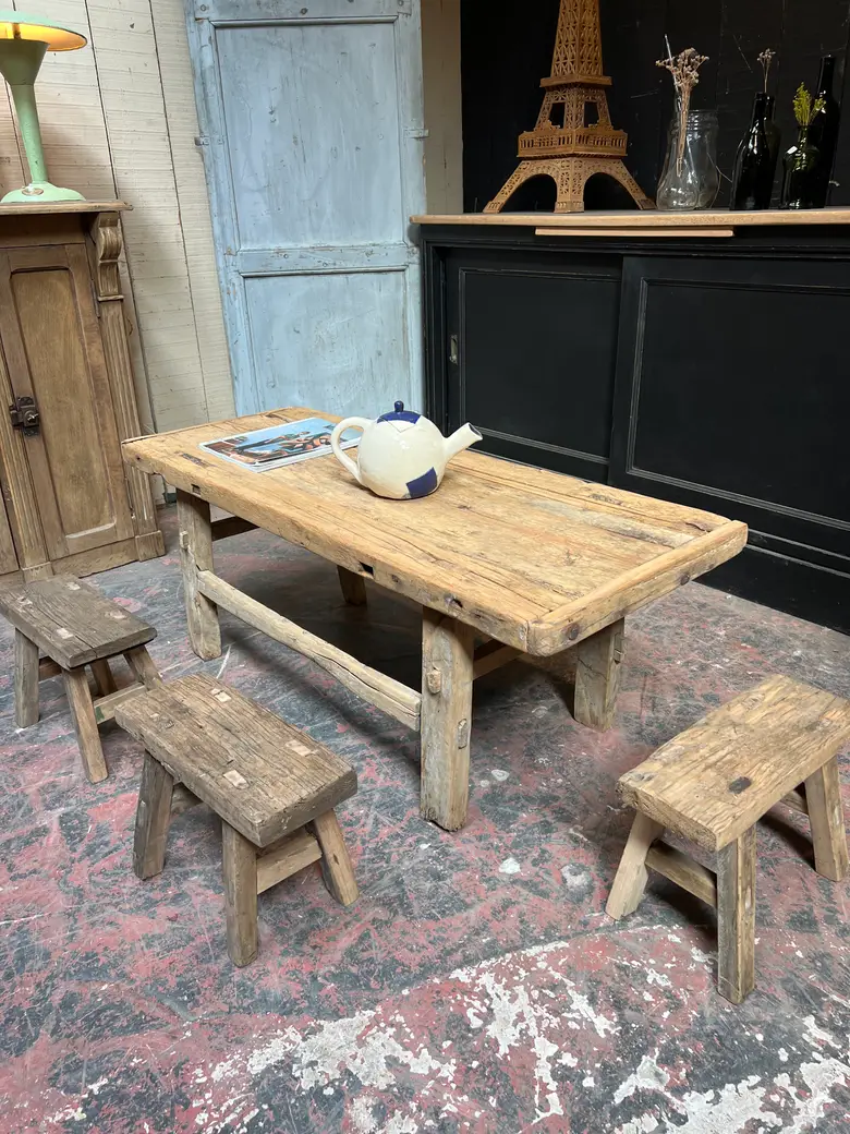 Table basse en orme