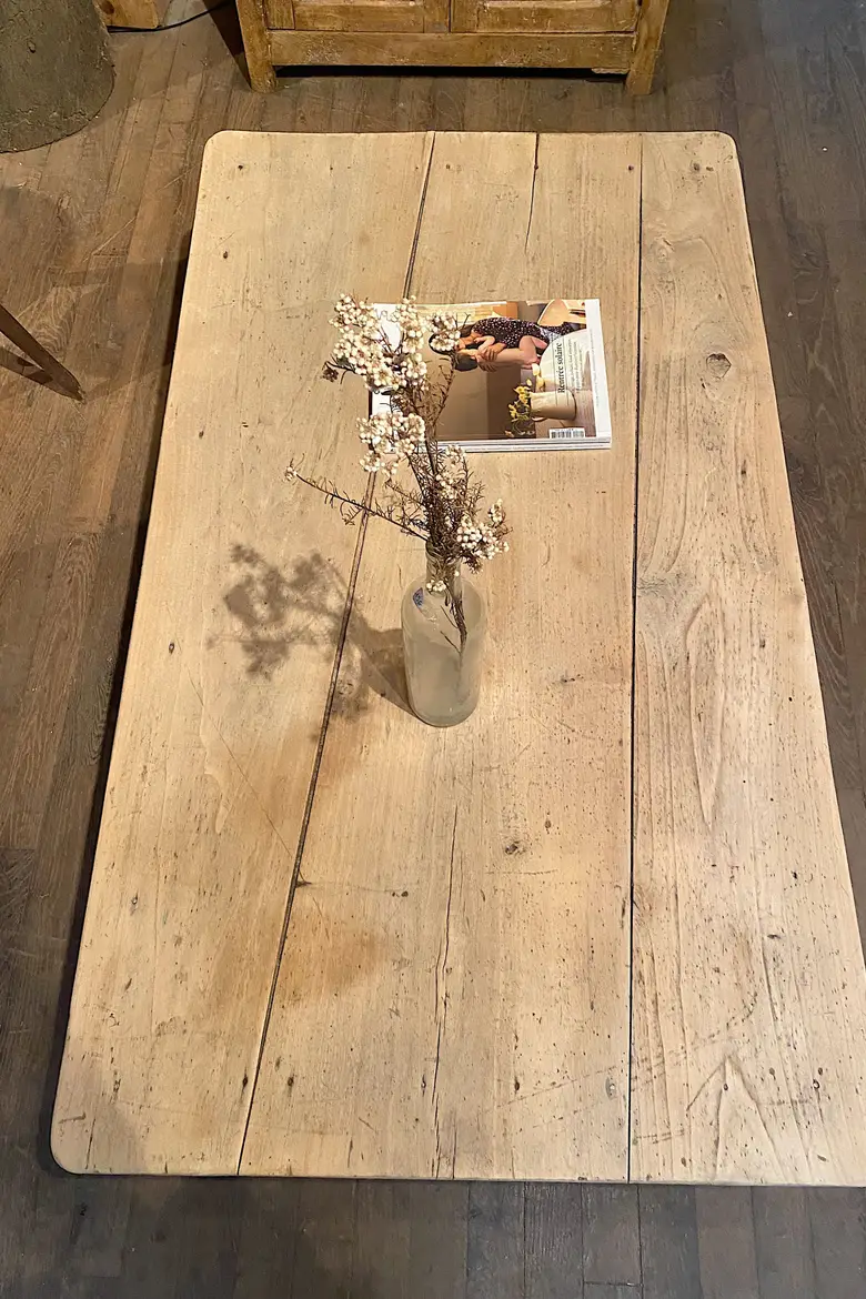 Table basse en peuplier Début XXème