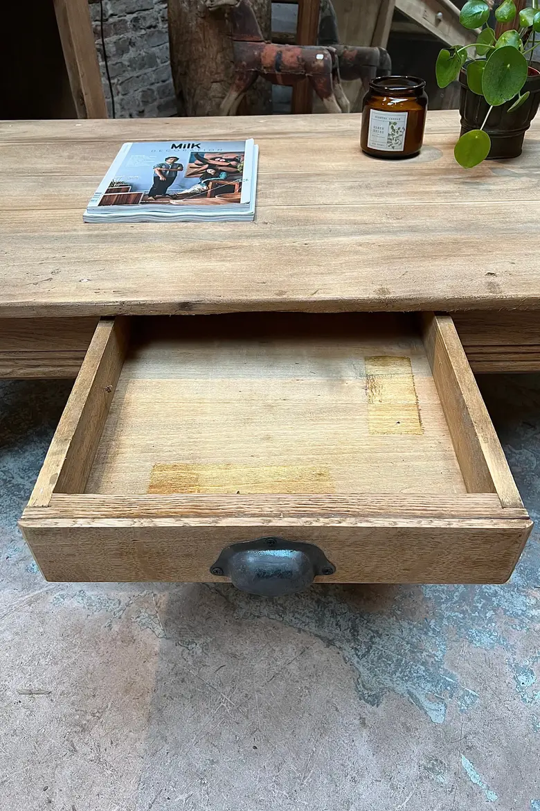 Table basse en peuplier Début XXème