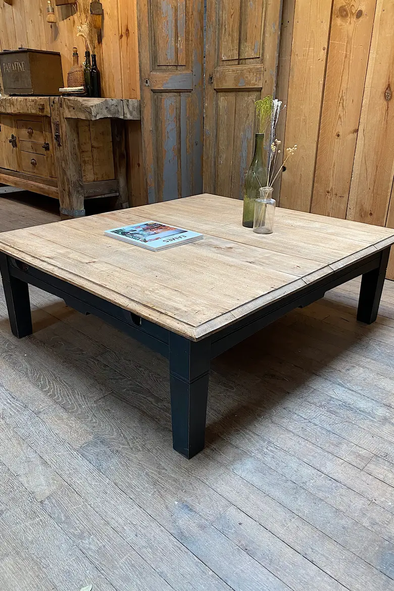 Table basse en sapin Années 50