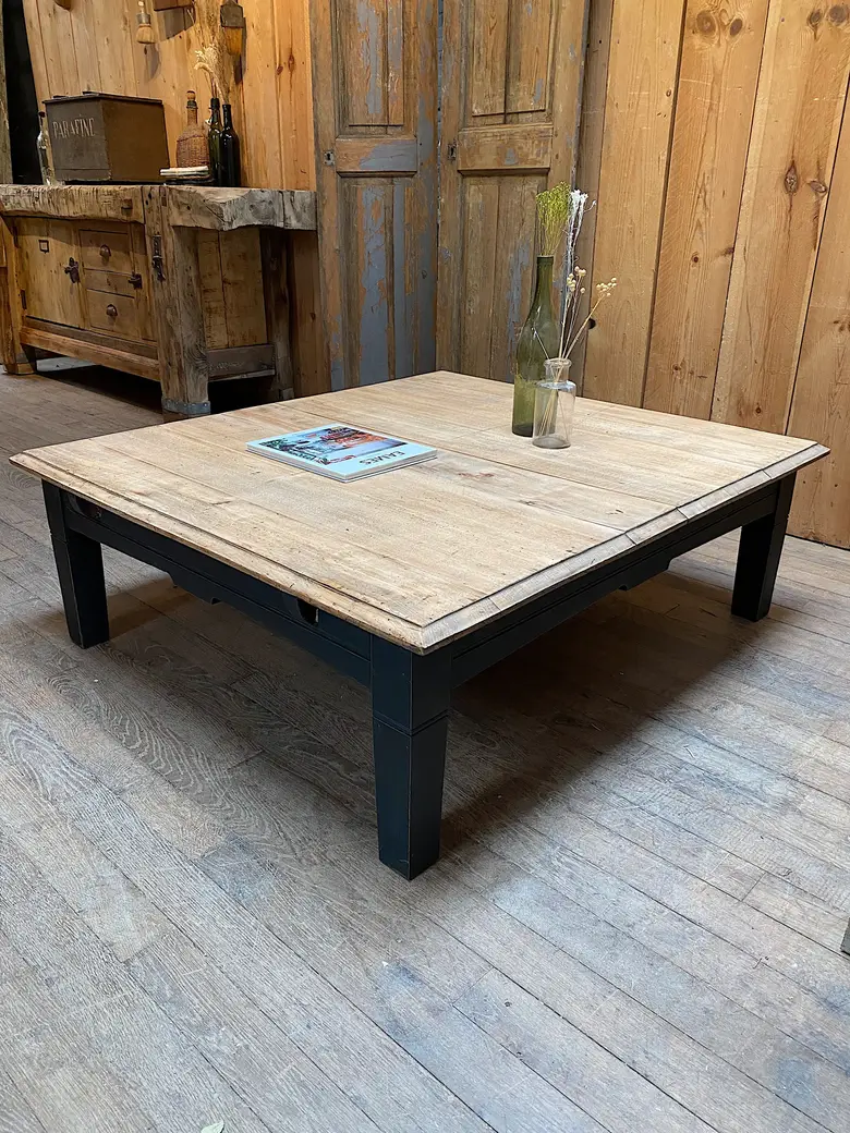 Table basse en sapin Années 50