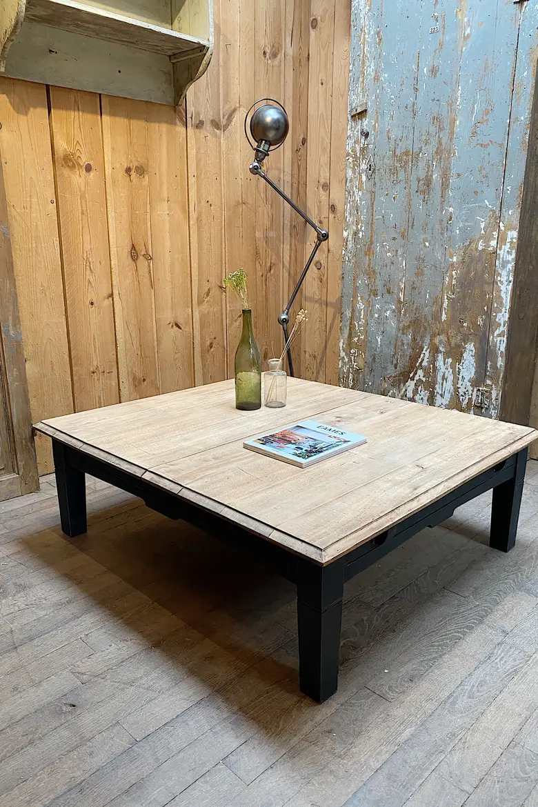 Table basse en sapin Années 50