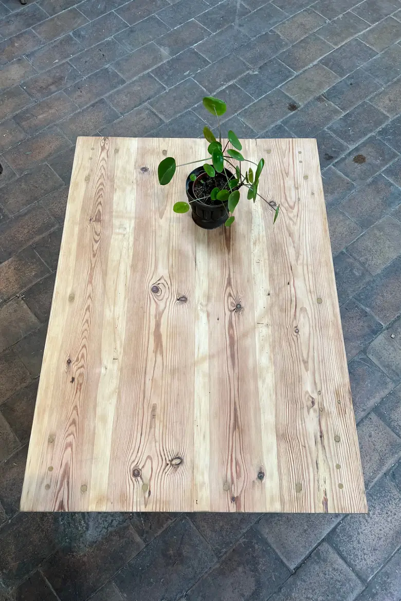 Table basse en sapin Années 80