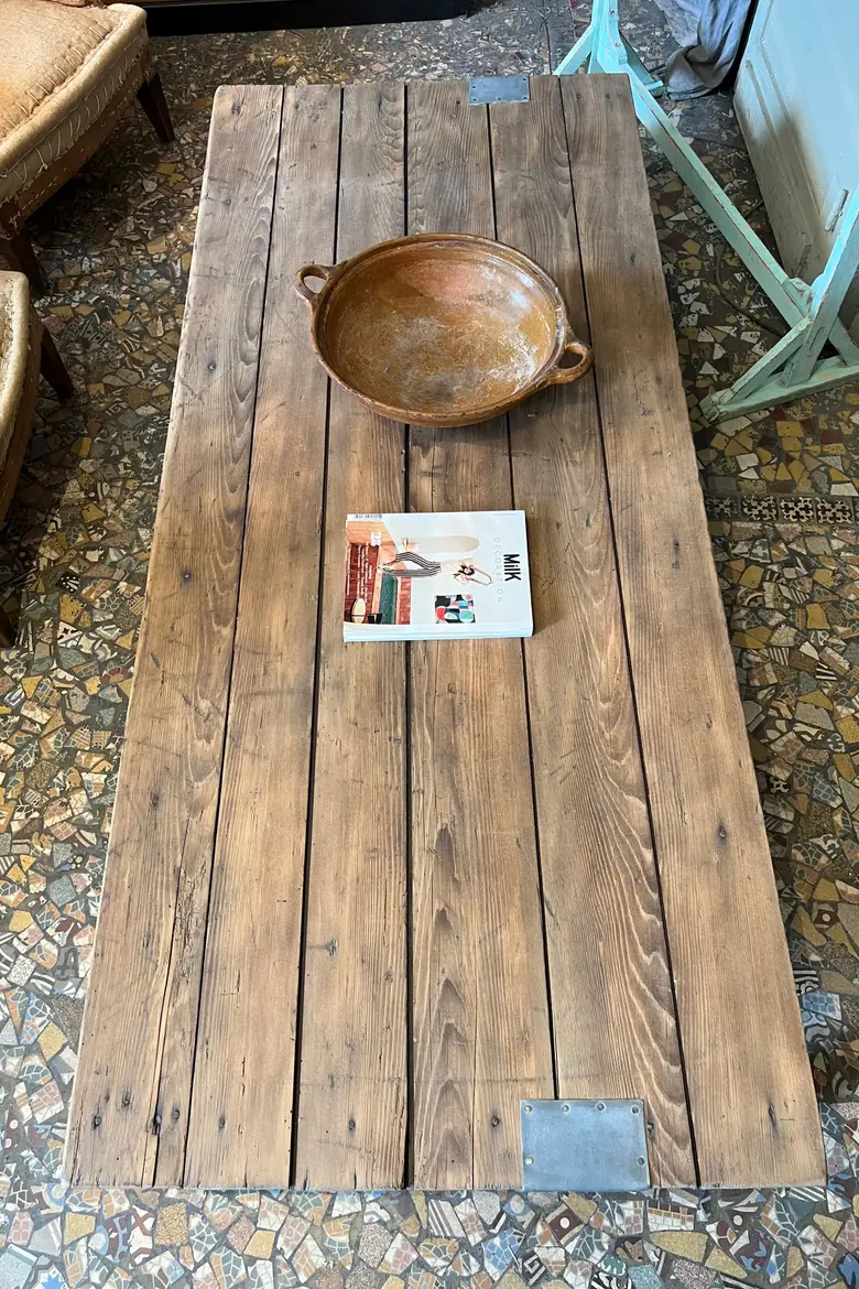 Table basse en sapin Début XXème