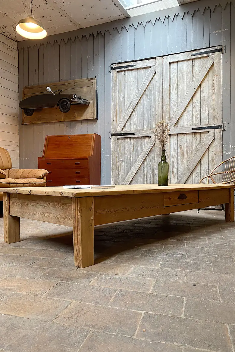 Table basse en sapin Début XXème