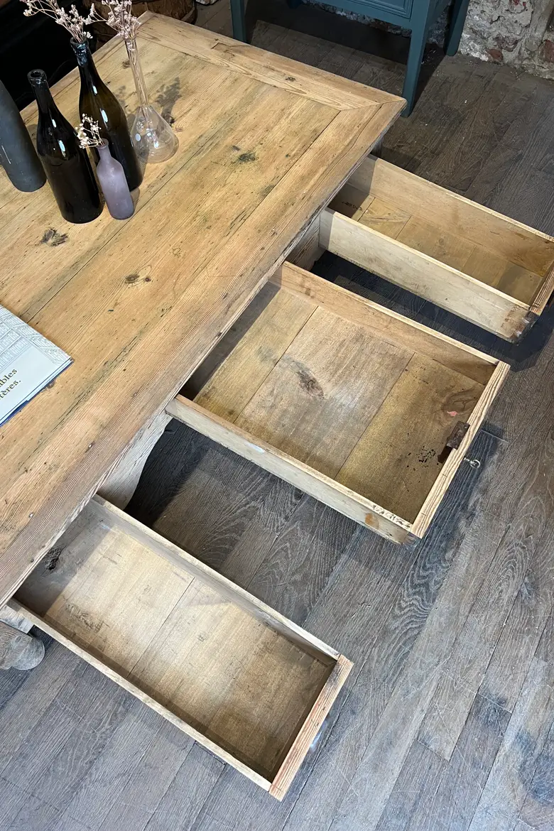 Table basse en sapin Début XXème