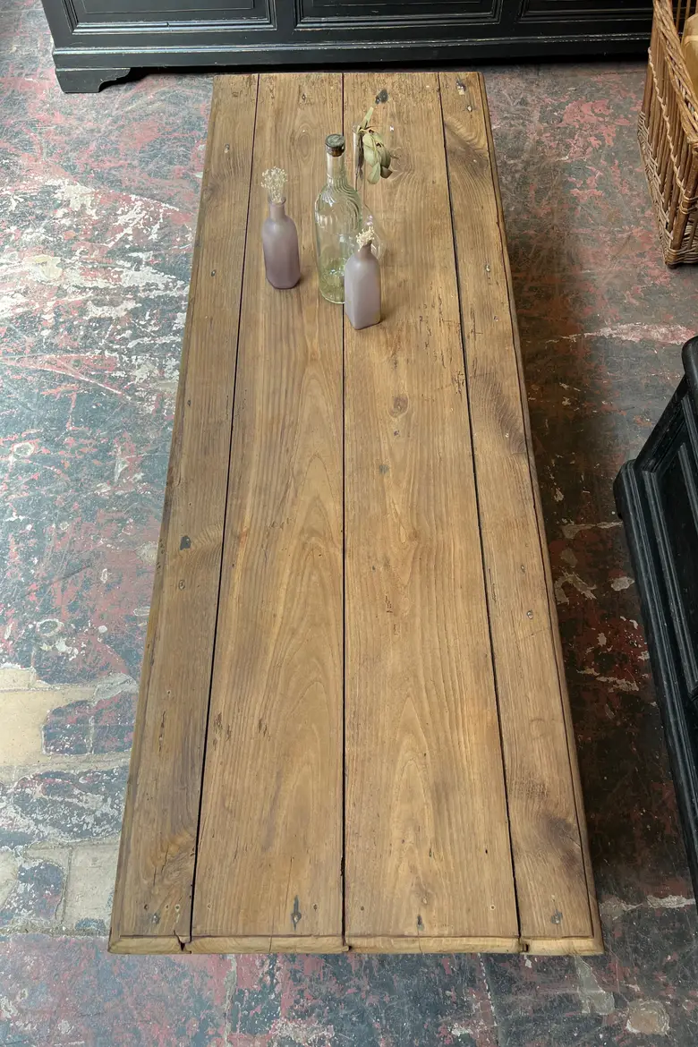 Table basse en sapin Début XXème