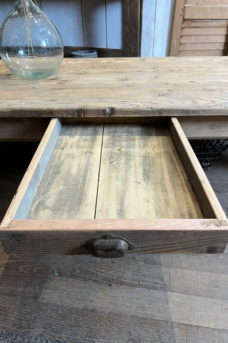 Table basse en sapin Début XXème