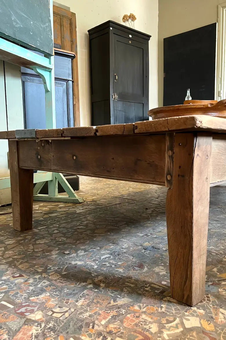Table basse en sapin Début XXème