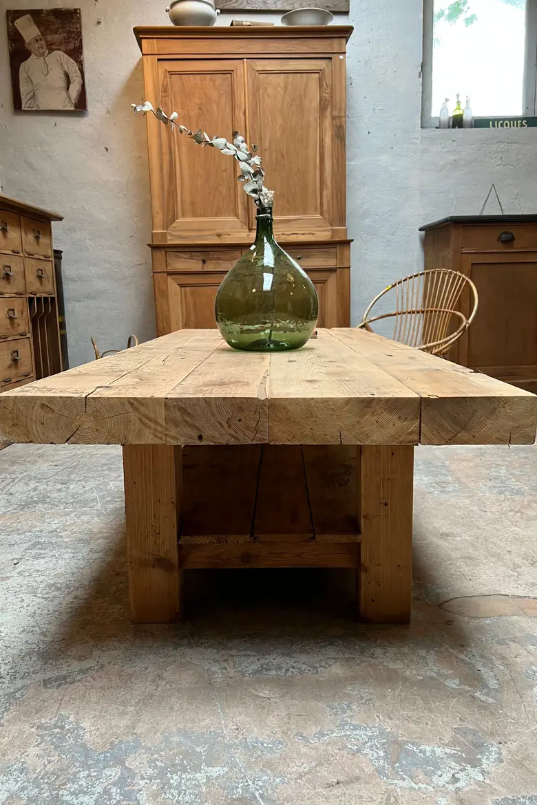 Table basse en sapin Début XXème