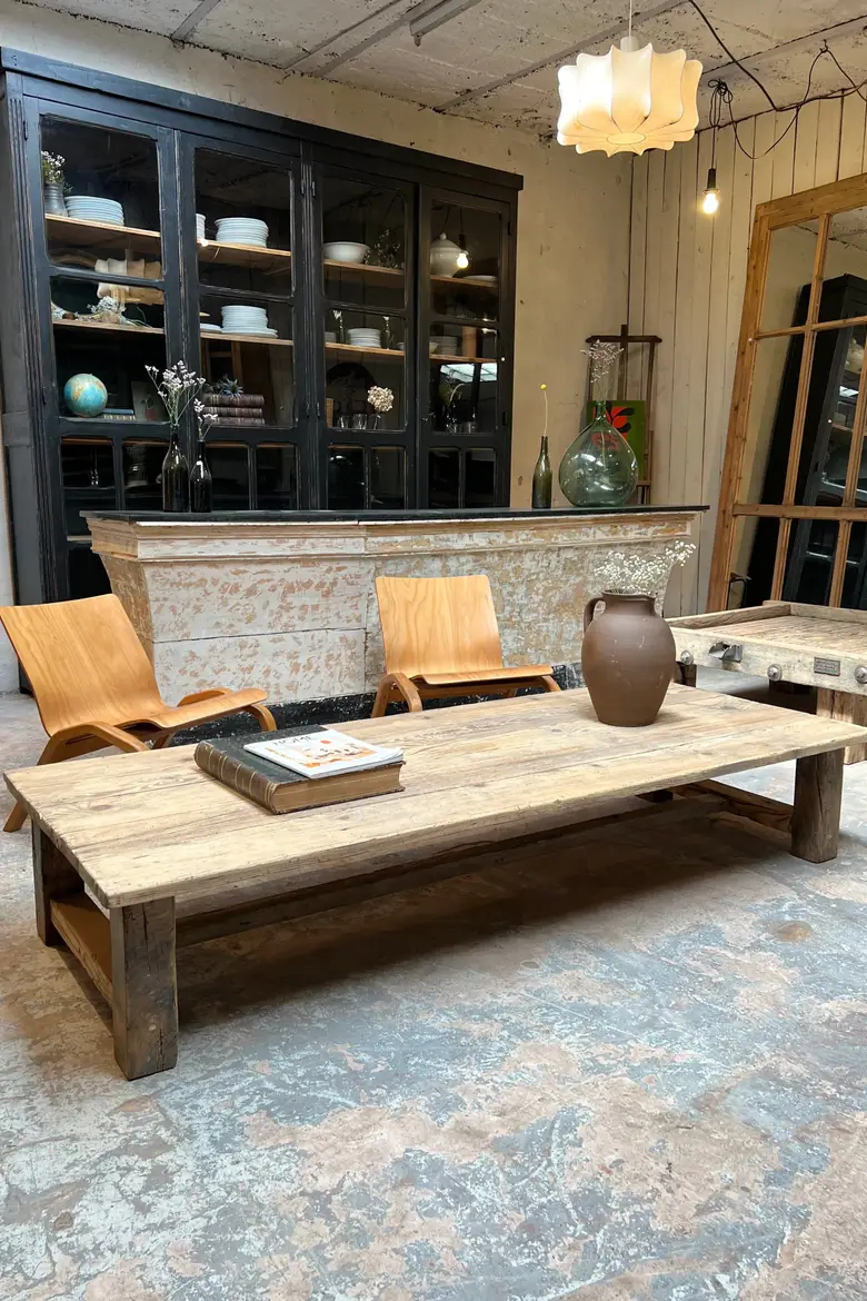 Table basse en sapin Début XXème