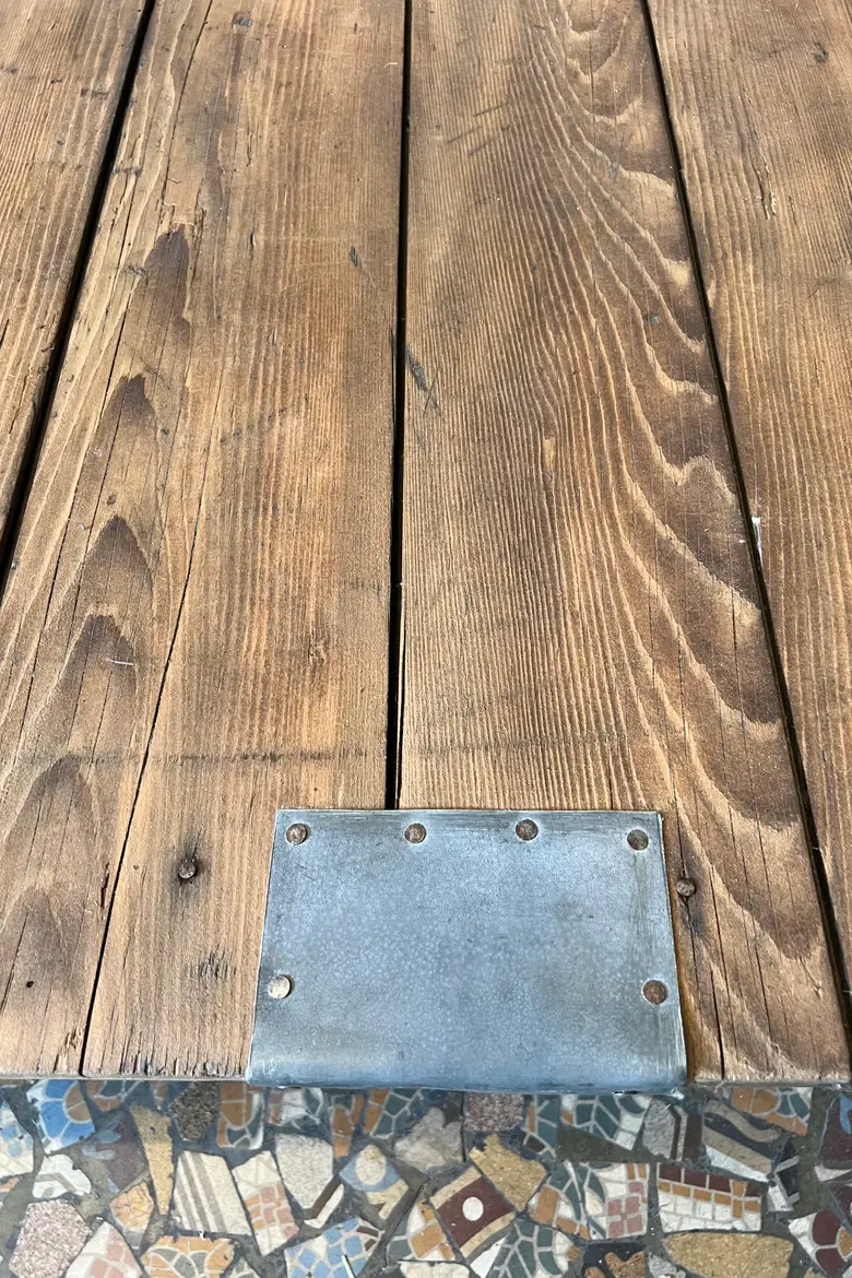 Table basse en sapin Début XXème