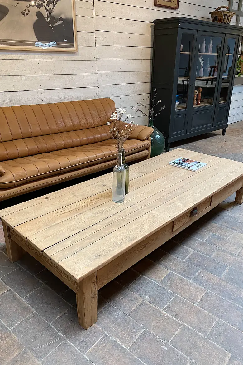 Table basse en sapin Début XXème
