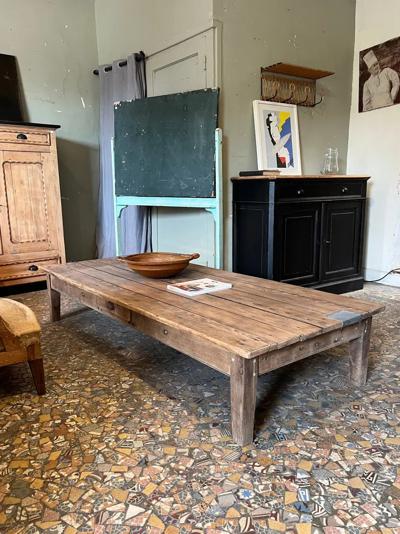 Table basse en sapin Début XXème