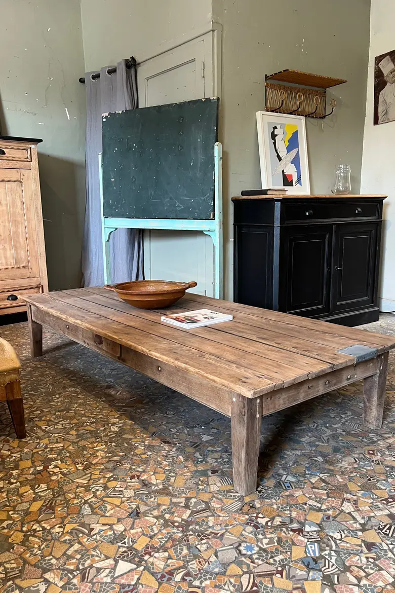 Table basse en sapin Début XXème