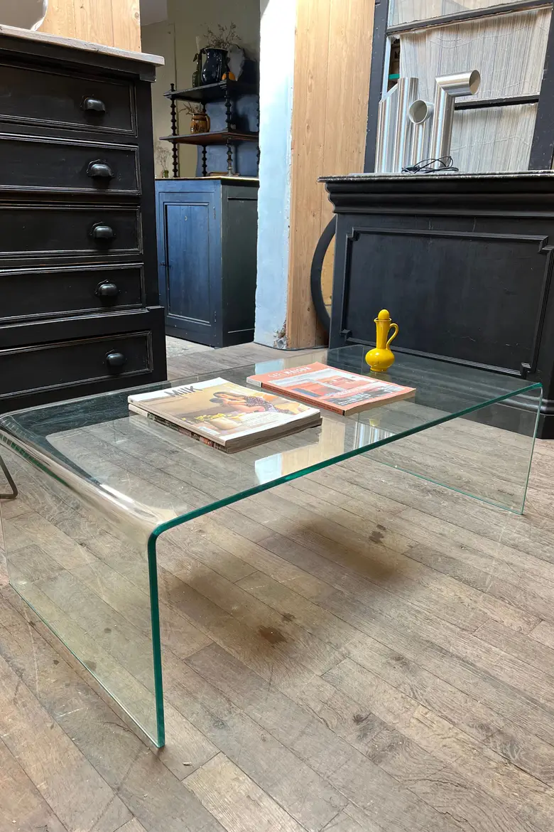 Table basse en verre Années 2000