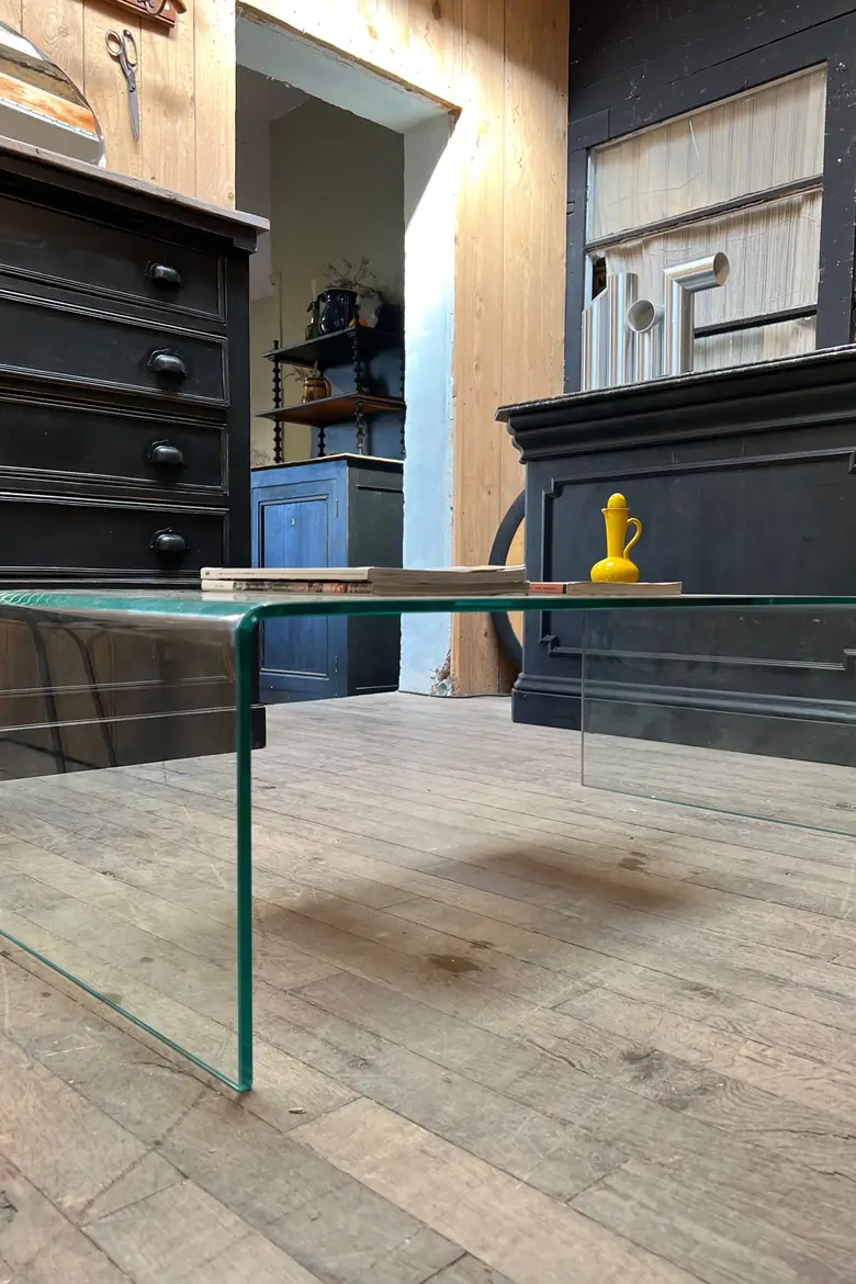 Table basse en verre Années 2000