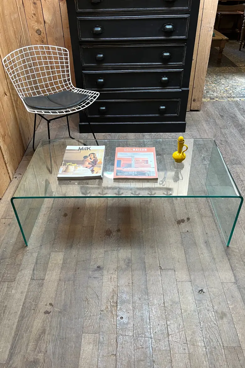Table basse en verre Années 2000
