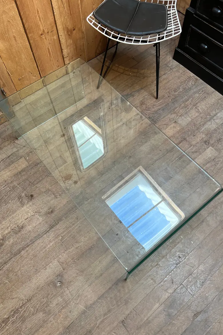 Table basse en verre Années 2000