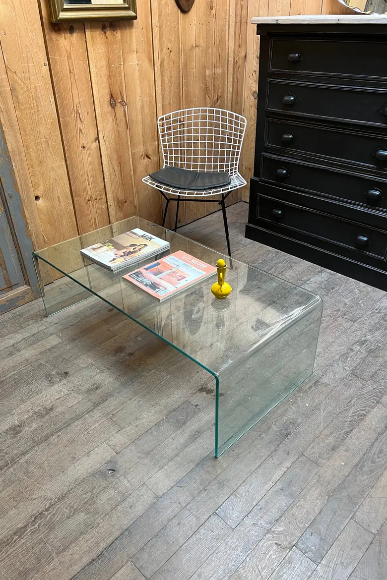 Table basse en verre Années 2000