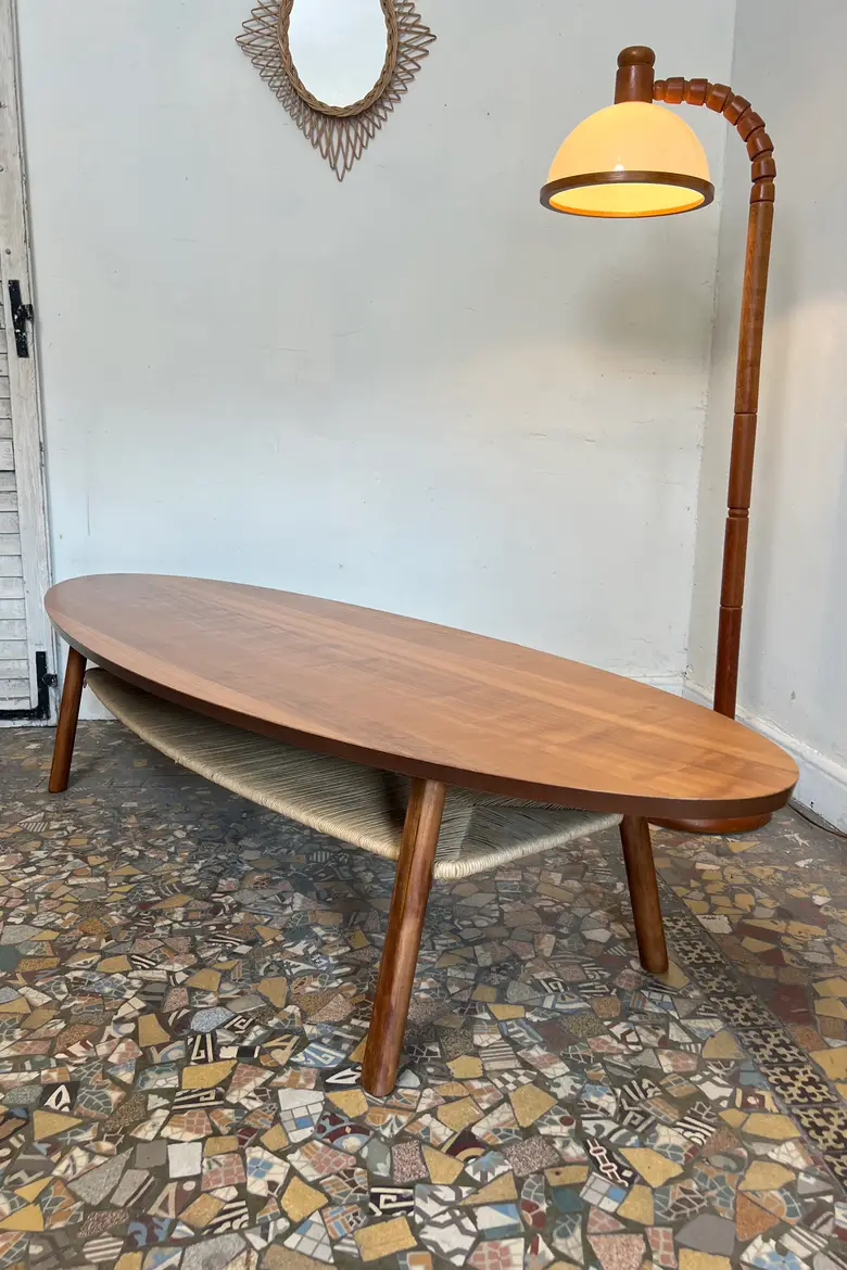 Table basse ovale