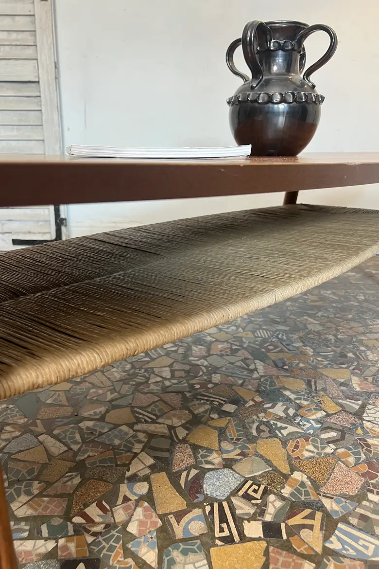 Table basse ovale