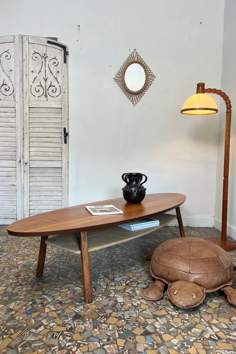 Table basse ovale