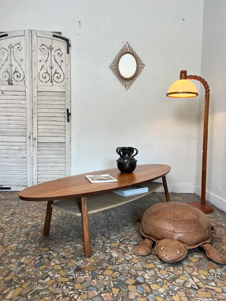 Table basse ovale