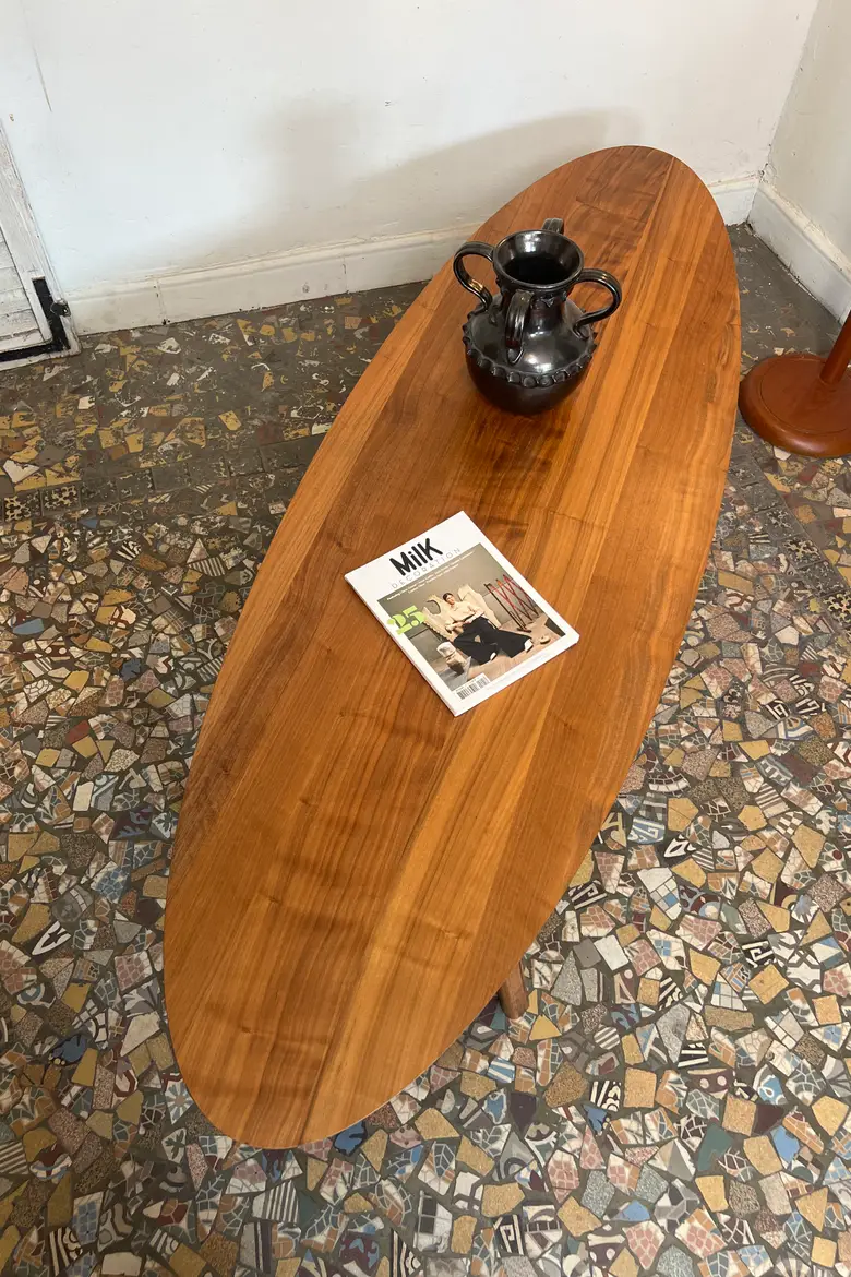 Table basse ovale