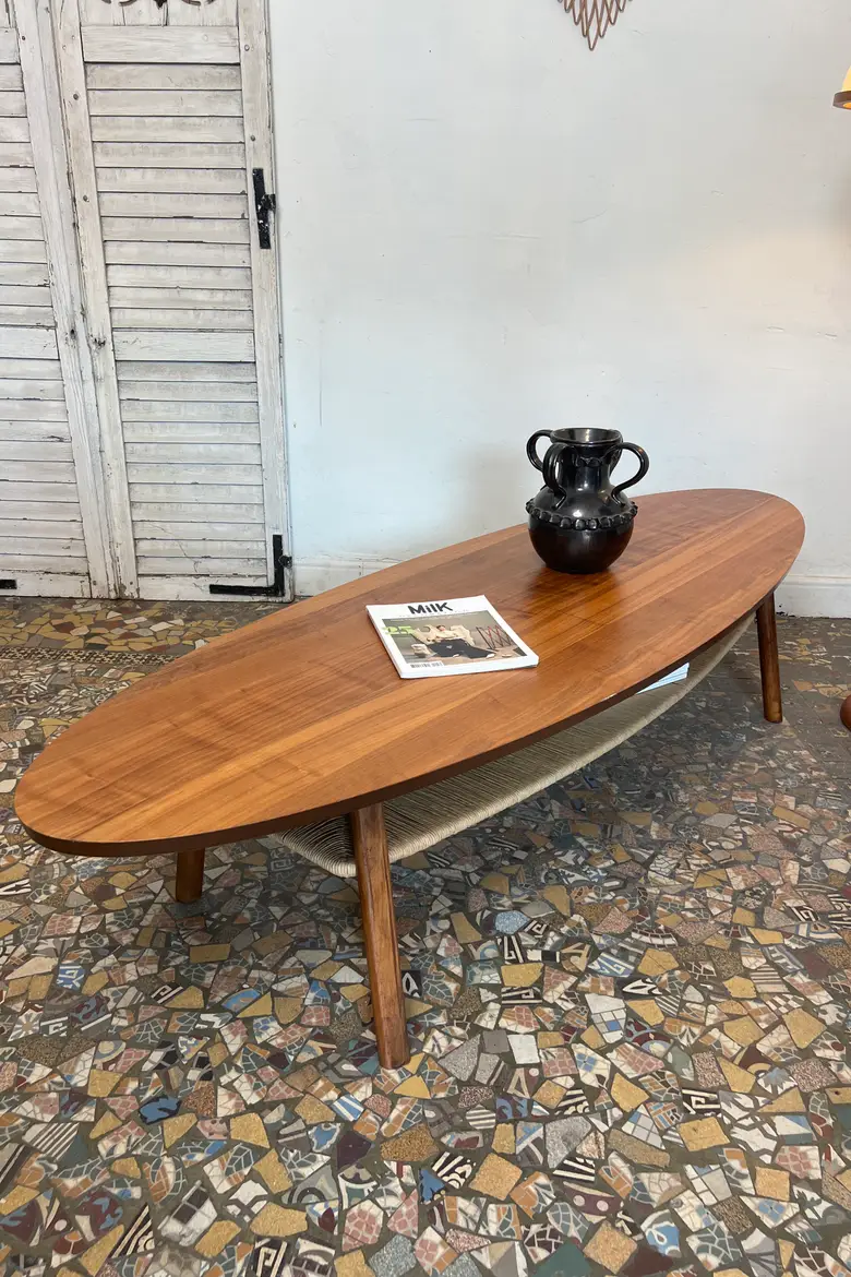 Table basse ovale