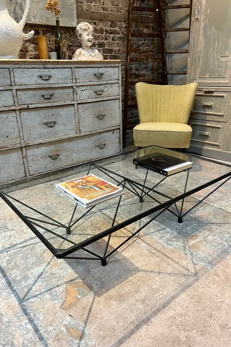 Table basse Paolo Piva année 80