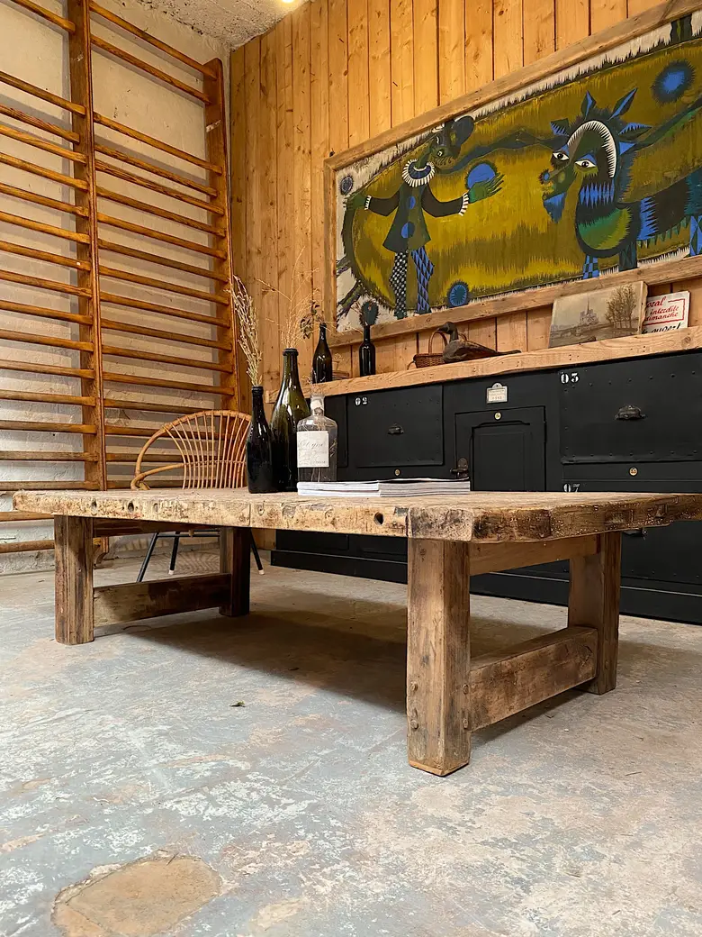 Table basse primitive Début XXème