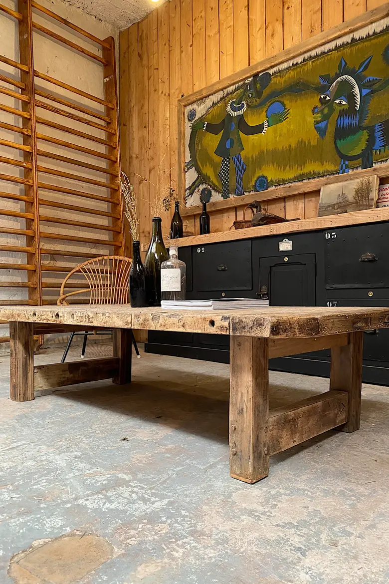 Table basse primitive Début XXème