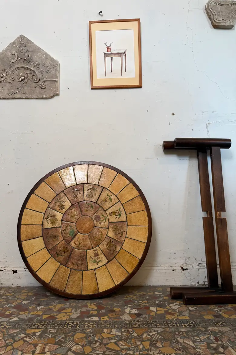 Table basse ronde en céramique