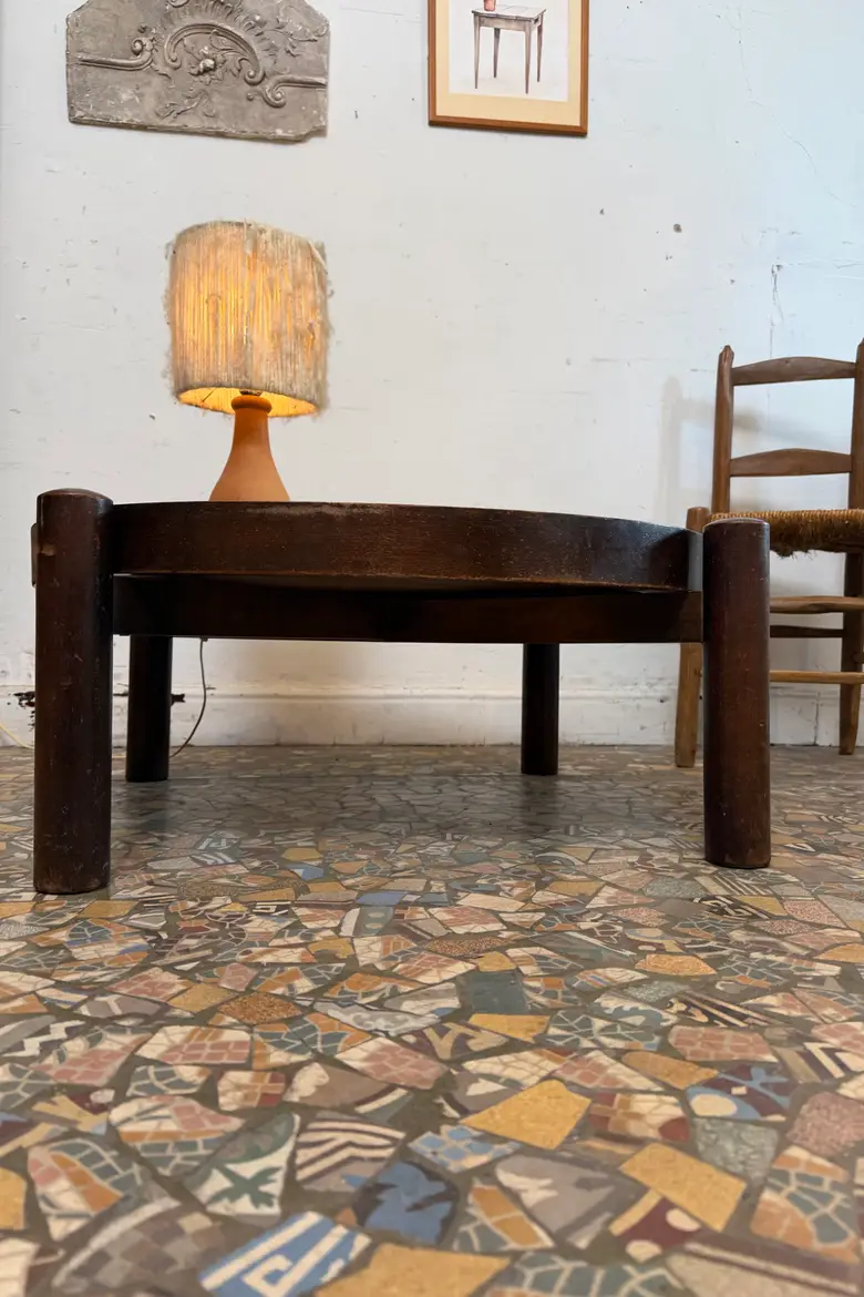 Table basse ronde en céramique