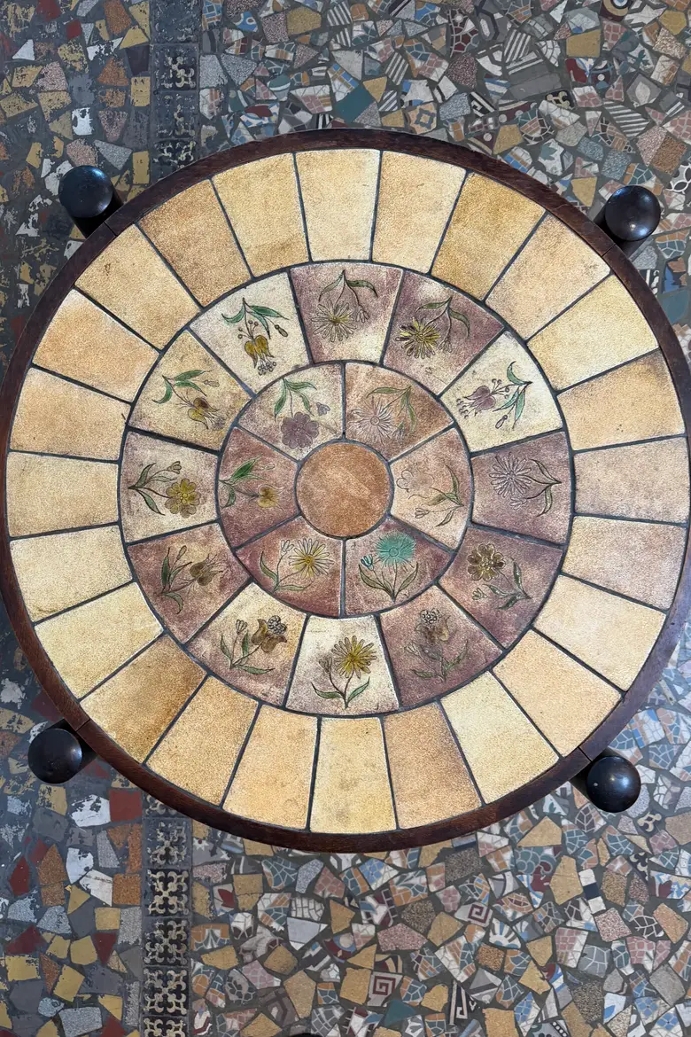 Table basse ronde en céramique