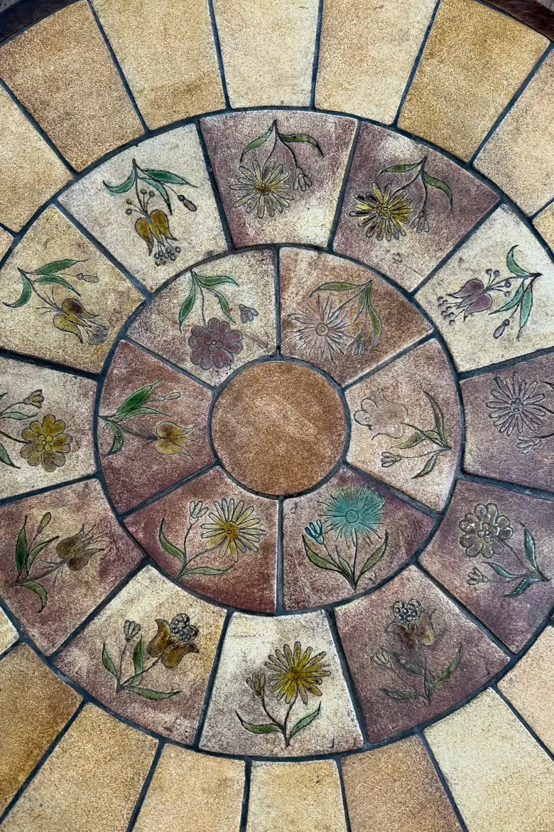Table basse ronde en céramique
