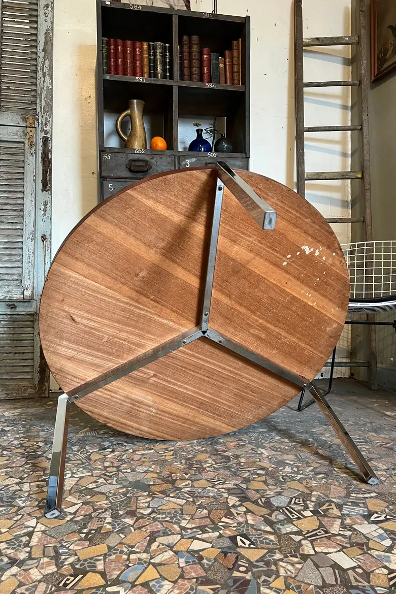 Table basse ronde vintage Années 60